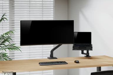 Neomounts DS70S-950BL1 Monitor arm 17-49" - gas spring - Topfix - 180°-stop view 17