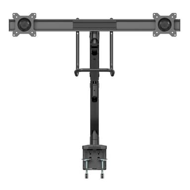 StarTech.com Desk Mount Dual Monitor Arm - Ergonomic Dual Monitor VESA Mount 32" (17.6lb/8kg) Displays - Crossbar Handle for Synchronized Full Motion - Height Adjustable - C-Clamp/Grommet view 3
