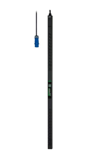 APC Easy Rack PDU, Switched, 0U, 1 Phase, 7.4kW, 230V, 32A, 20 x C13 and 4 x C19 outlets, IEC60309 2P+E inlet view 1