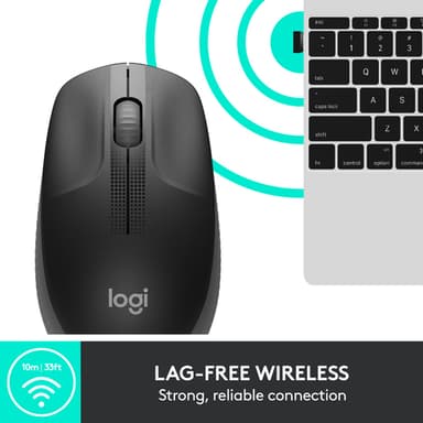 Logitech M190 Full-size wireless mouse view 9