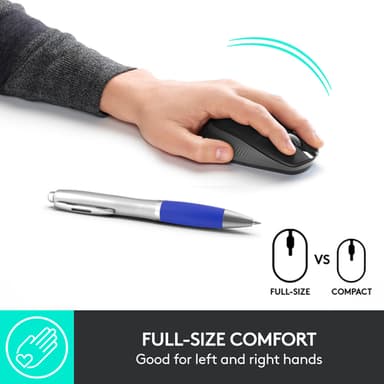 Logitech M190 Full-size wireless mouse view 8