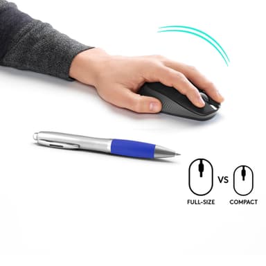 Logitech M190 Full-size wireless mouse view 3