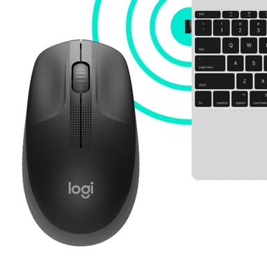 Logitech M190 Full-size wireless mouse view 4