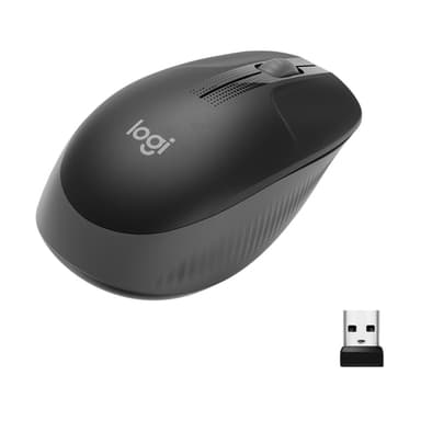 Logitech M190 Full-size wireless mouse view 2