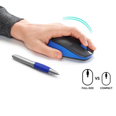 Logitech M190 Full-size wireless mouse view 3