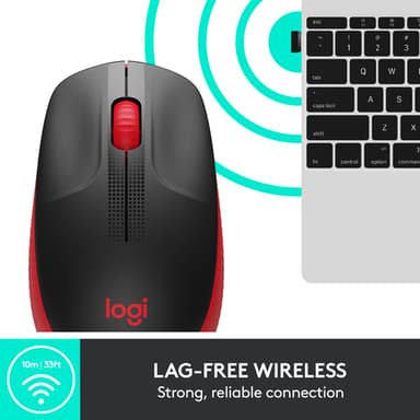 Logitech M190 Full-size wireless mouse view 9