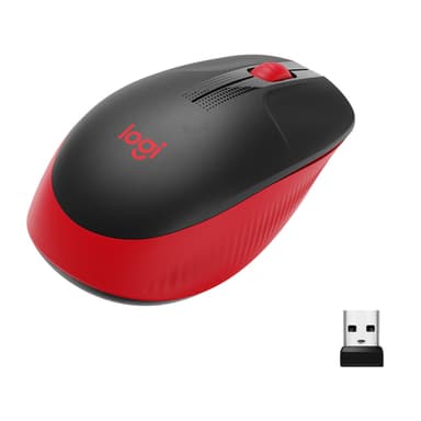 Logitech M190 Full-size wireless mouse view 1