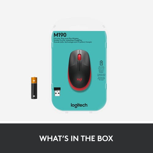 Logitech M190 Full-size wireless mouse