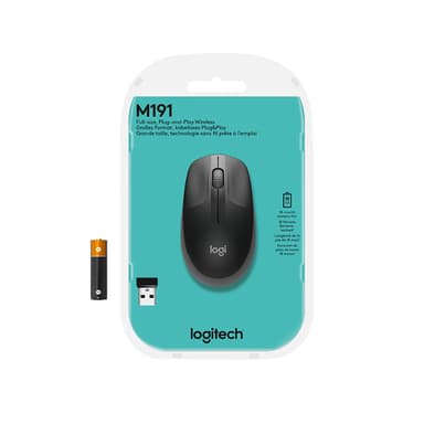 Logitech M190 Full-size wireless mouse view 7