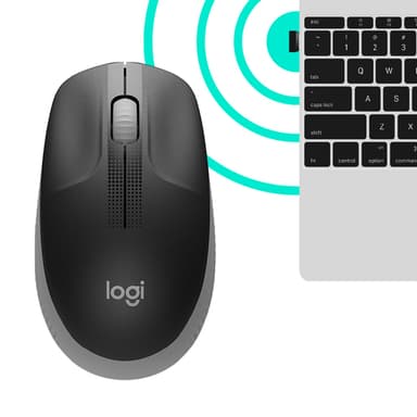 Logitech M190 Full-size wireless mouse view 4