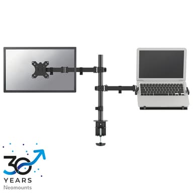 Neomounts FPMA-D550NOTEBOOK Monitor arm with laptop holder 10-32" view 1
