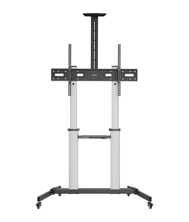 Manhattan Trolley Mount Stand for TV & Monitors, For screens: 37" to 100",VESA compatibility:all between 200x200 to 1000x600mm -check the dimensions of the four mounting holes on back of screen to ensure it fits,Max 80kg,Height adjustable 1200 to 1600mm,LFD,Bracket view 3