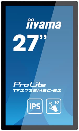 iiyama ProLite TF2738MSC-B2 computer monitor 68.6 cm (27") 1920 x 1080 pixels Full HD LED Touchscreen Multi-user Black view 4