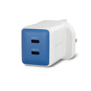 Targus HyperJuice Flex 45W GaN Laptop, Smartphone, Headset, Portable gaming console White, Blue AC Indoor view 1