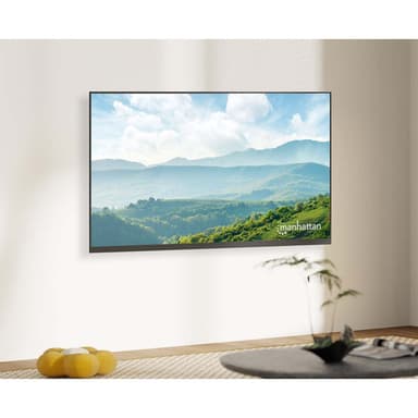 Manhattan Pivoting Wall Mount for TV & Monitors (Tilt and Swivel), For screens 13" to 27", VESA compatibility: all between 75x75mm and 100x100mm - check the dimensions of the four mounting holes on back of screen to ensure it fits, Single Stud Bracket, Max 30kg view 3