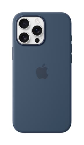 Apple iPhone 16 Pro Max Silicone Case with MagSafe - Denim view 1