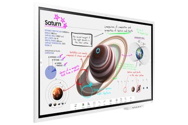 Samsung WM65B interactive whiteboard 165.1 cm (65") 3840 x 2160 pixels Touchscreen Grey, White view 3