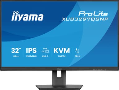 iiyama ProLite XUB3297QSNP-B1 computer monitor 81.3 cm (32") 2560 x 1440 pixels Quad HD LED Black view 10