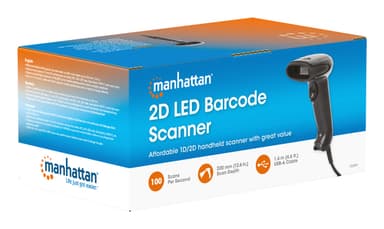 Manhattan Contact CCD Handheld Barcode Scanner, USB, 60mm Scan Width, Cable 152cm, Max Ambient Light 5,000 lux (sunlight), Black, Three Year Warranty view 11