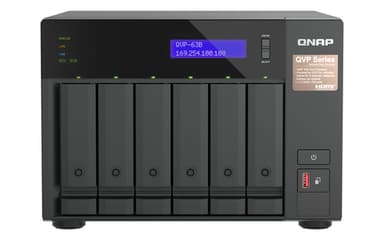 QNAP QVP-63B NAS/storage server Tower Intel® Core™ i3 16 GB DDR4 0 TB Black view 1