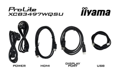 iiyama ProLite XCB3494WQSU-B1 computer monitor 86.4 cm (34") 3440 x 1440 pixels UltraWide Quad HD LED Black view 9