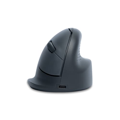 R-Go Tools Vertical mouse R-Go HE Basic, ergonomic mouse, medium (hand size ≥ 185 mm), right-handed, Bluetooth, grey