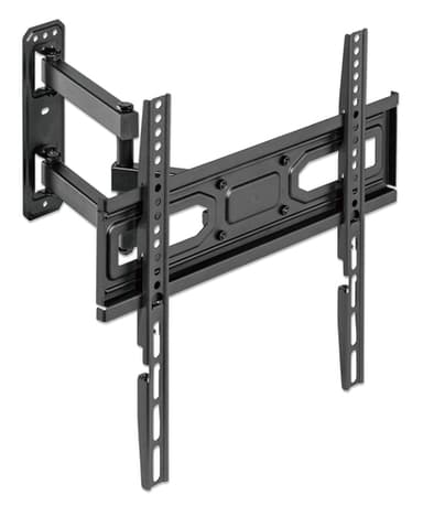Manhattan Wall Mount for TV & Monitors (Full Motion), For screens 32" to 55", VESA compatibility: all between 100x100mm to 400x400mm - check the dimensions of the four mounting holes on back of screen to ensure it fits, Max 35kg, Black, Bracket view 2