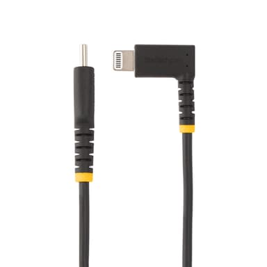 StarTech.com 3ft (1m) Durable USB-C to Lightning Cable - Right-Angled Heavy Duty Aramid Fiber USB Type-C to Lightning Charging/Sync Cord - Apple MFi Certified - Rugged iPhone Lightning Cable view 2