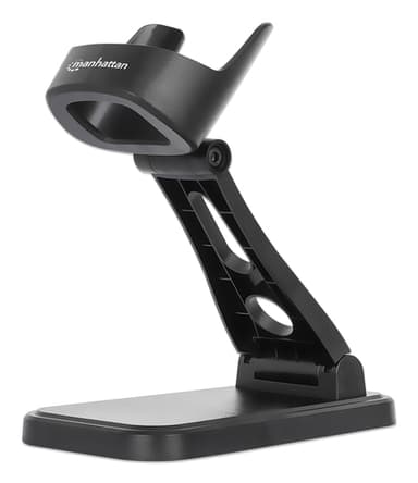 Manhattan Adjustable Barcode Scanner Stand, Height and Angle Adjustable, suitable for barcode scanner products 153997, 154116 and 154185, Black, Lifetime Warranty view 1