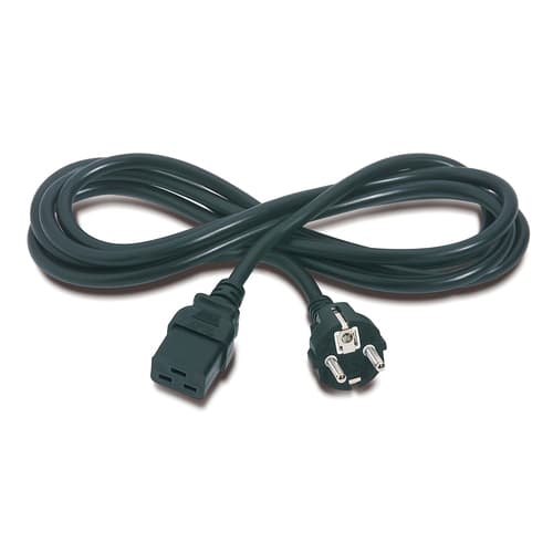 APC AP9875 power cable Black 2.5 m C19 coupler CEE7/7