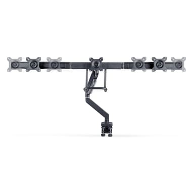 StarTech.com Desk Mount Triple Monitor Arm with Crossbar For Up To Three 27in Screens, VESA 75x75/100x100, Tool-Less Arm Adjustments, C-Clamp/Grommet, Spring-Assisted Arm view 3