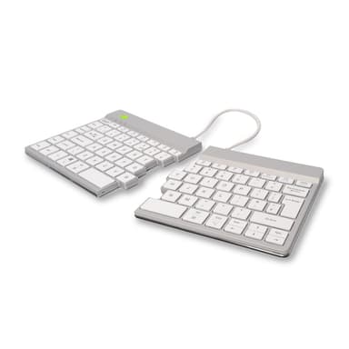 R-Go Tools Ergonomic keyboard R-Go Split Break with break software, ergonomic split keyboard, QWERTY (UK), Bluetooth, white view 2