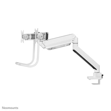 Neomounts NM-D775DXWHITE Monitor arm 10-32" - gas spring - Topfix - 180°-stop view 6