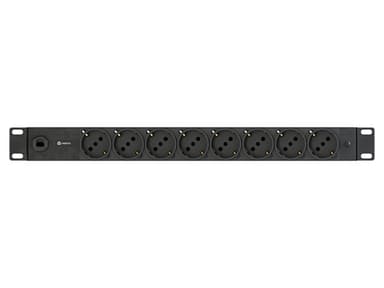 Vertiv PowerGo Basic (Standard) Rack Power Distribution Unit | rPDU | 1U | 230V | 16A |3.6kW | 50/60Hz | 8 German Schuko inlet | Horizontal view 2