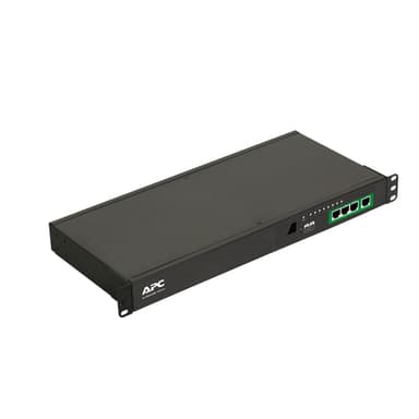 APC Easy Rack PDU, Switched, 1U, 1 Phase, 3.7kW, 230V, 16A, 8 x C13 outlets, IEC60320 C20 inlet view 1