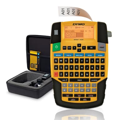 DYMO RHINO 4200 Industrial Label Maker | QWERTY Keyboard & Time-Saving Hot Keys | Durable Label Printer for Job Sites and Heavy-Duty Labelling Jobs view 1