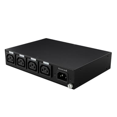 Lindy 32622 power distribution unit (PDU) 4 AC outlet(s) 1U Black view 2
