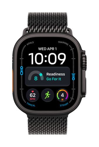 Apple Watch Ultra 4 GPS + Cellular 49mm Black Titanium Case with Black Titanium Milanese Loop - M