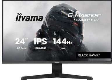 iiyama G2441HSU-B1 computer monitor 60.5 cm (23.8") 1920 x 1080 pixels Full HD LED Black view 1