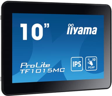 iiyama TF1015MC-B3 computer monitor 25.6 cm (10.1") 1280 x 800 pixels HD LED Touchscreen Black view 1