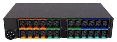 Vertiv DU05M2R1-24CF17-2S02A9H00-S power distribution unit (PDU) 24 AC outlet(s) 2U Black view 2