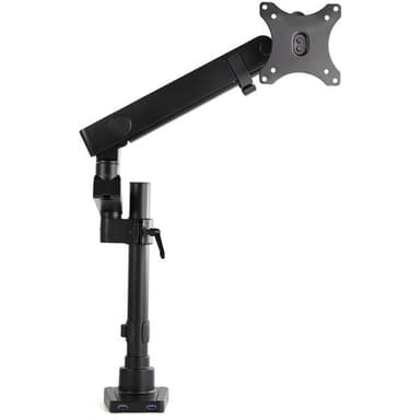 StarTech.com Desk Mount Monitor Arm with 2x USB 3.0 Ports, Full Motion Single Monitor Mount, up to 34" (17.6lb/8kg) VESA Display, Clamp/Grommet Mount, Mechanical Spring view 6