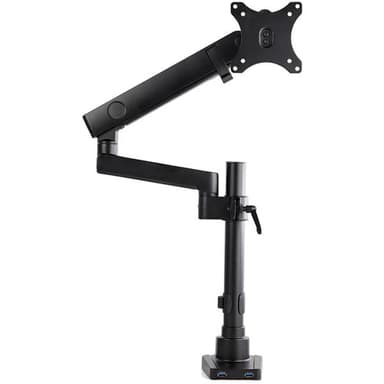 StarTech.com Desk Mount Monitor Arm with 2x USB 3.0 Ports, Full Motion Single Monitor Mount, up to 34" (17.6lb/8kg) VESA Display, Clamp/Grommet Mount, Mechanical Spring view 4
