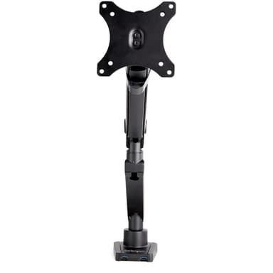 StarTech.com Desk Mount Monitor Arm with 2x USB 3.0 ports, Slim Full Motion Single Monitor Mount, up to 34" (17.6lb/8kg) VESA Display, Clamp/Grommet Mount, Mechanical Spring view 5