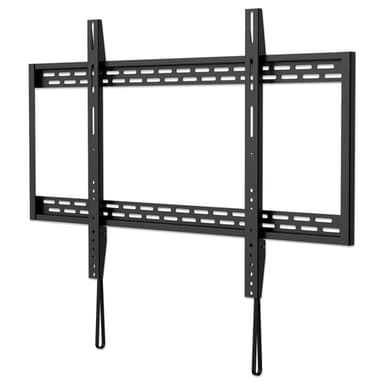 Manhattan Wall Mount for TV & Monitors (Fixed), For screens 60" to 100", VESA compatibility: all between 200x200mm to 900x600mm - check the dimensions of the four mounting holes on back of screen to ensure it fits, Max 50kg, Black, Bracket view 1