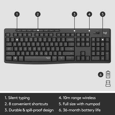 Logitech MK295 Silent Wireless Combo view 11