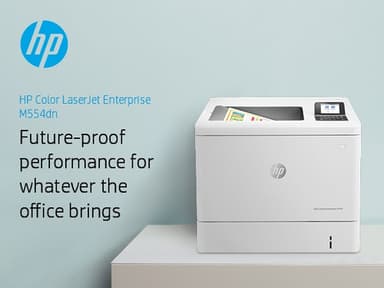 HP Color LaserJet Enterprise M554dn Printer view 9