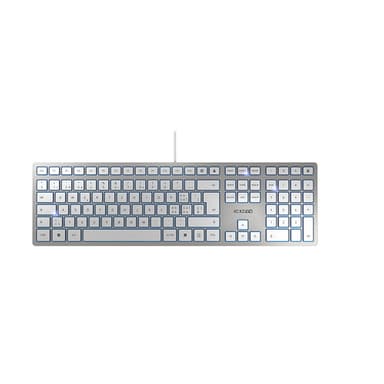 CHERRY KC 6000 SLIM keyboard USB Silver view 1