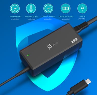 j5create JUP1265 65W PD USB-C® Power Adapter - EU view 6