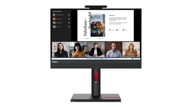 Lenovo ThinkCentre Tiny-In-One 22 computer monitor 54.6 cm (21.5") 1920 x 1080 pixels Full HD LED Black — 12N8GAT1UK — CL27769 view 1